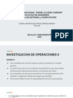 Investigacion de Operaciones Ii, Sesión Ii PDF