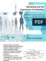 Marketing and The Importance of Marketing
