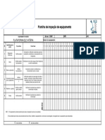 Planilha de Inspeção de Equipamento: Plataforma Elevatória