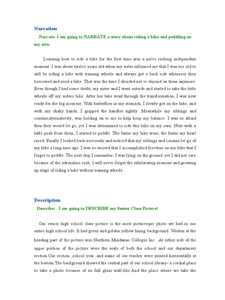 Methods Of Paragraph Development