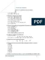 Lista de Exercícios 1 - Teoria Dos Conjuntos PDF