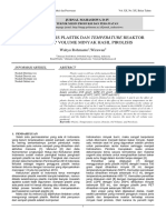 Jurnal Mahasiswa D-IV Teknik Mesin Produksi dan Perawatan Vol. XX, No. XX, Bulan Tahun: Pengaruh Jenis Plastik dan Temperature Reaktor Terhadap Volume Minyak Hasil Pirolisis