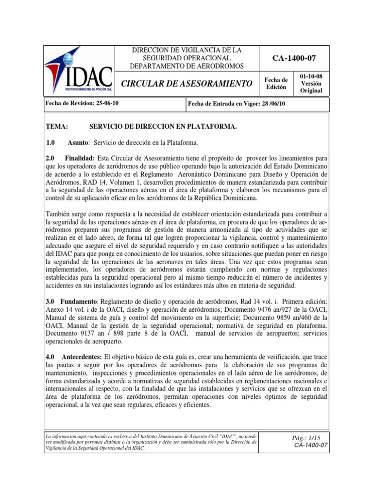 Circular 07 | PDF | Aeropuerto | Aviación