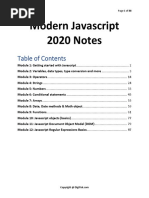 Modern Javascript 2020 Notes