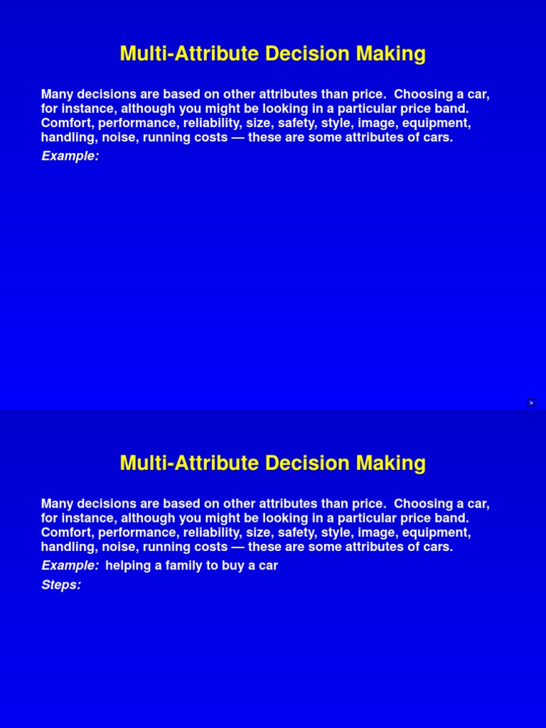 Multi-Attribute Decision Making | PDF | Discounted Cash Flow | Net ...