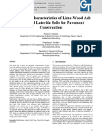 Durability Characteristics of Lime-Wood Ash Stabilized Lateritic Soils for Pavement Construction