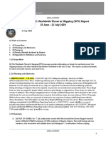 U.S. Navy Office of Naval Intelligence Worldwide Threat To Shipping (WTS) For 25 June - 22 July 2020