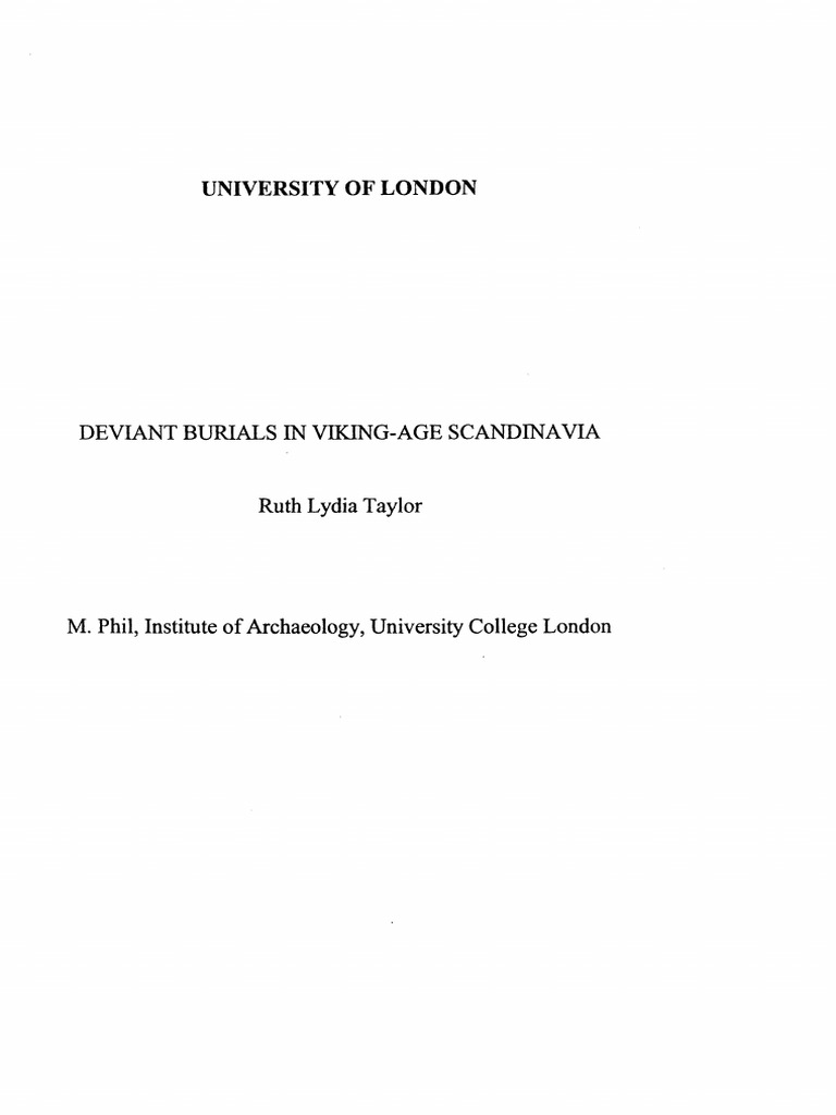 Deviant Burials PDF | PDF | Witchcraft | Burial