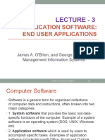 Application Software: End User Applications: Lecture - 3