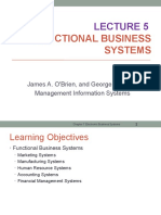 Functional Business Systems: James A. O'Brien, and George Marakas Management Information Systems
