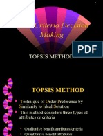 Multi-Criteria Decision Making: Topsis Method