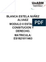 Blanca Estela Nuñez Alvaez Modulo Ii Estado, Consitucion Y Derecho. Matricula: ES1821011463