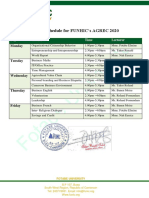 Time Table For AGREC 2