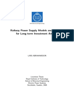 Railway Power Supply Models and Methods