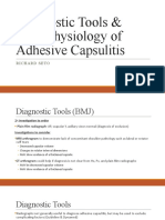 Diagnostic Tools and Pathophysiology of Adhesive Capsulitis