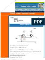 Schmitt Trigger Tutorials - Electronic Circuits - Hobby Projects - Tutorials PDF