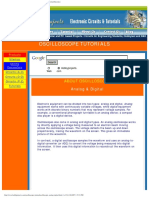 Analog & Digital - Oscilloscope Tutorial - Electronic Circuits & Tutorials R PDF