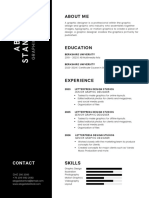 Navy Blue and Black Professional Resume PDF