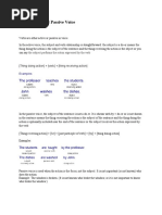 Active Voice and Passive Voice