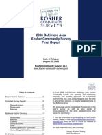 2006 Baltimore Kosher Community Survey - Final Survey Report