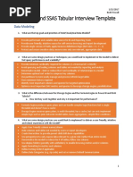 Power BI and SSAS Tabular Interview Template: Data Modeling