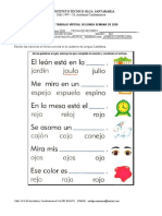 GUIA DE TRABAJO VIRTUAL ESPAÑOL 3° Segunda Semana