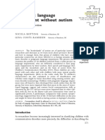 Pragmatic Language Impairment Without Autism: The Children in Question