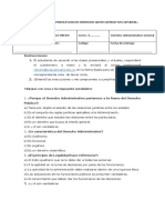 Cuestionario de Preguntas de Derecho Administrativo General