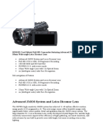 HDC-HS700: Advanced 3MOS System and Leica Dicomar Lens