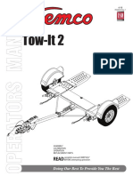 Demco Tow Dolly Operator Manual and Parts List