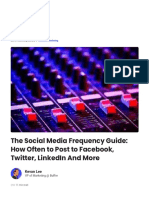 Best Frequency Strategies - How Often To Post On Social Media PDF