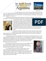 Smith Family to Argentina January Prayer Letter 2011