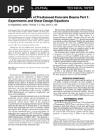 Download Shear Strengths of Prestressed Concrete Beams 1 by zfan SN47060452 doc pdf