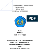 RPP MTK Kelas 4 Perkalian