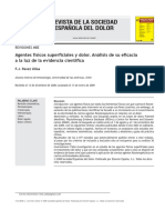 2009 Agentes Físicos Superficiales y Dolor. Análisis de Su Eficacia A La Luz de La Evidencia Científica Revista de La Sociedad Española Del Dolor