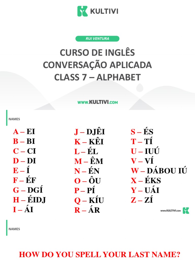 Aula 9 Alphabetpdf Pdf