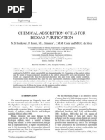 Download CHEMICAL ABSORPTION OF H2S FOR biogas purification by sachinnande SN47061404 doc pdf