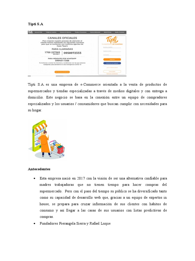 Análisis de Tipti S.A., una empresa ecuatoriana de comercio electrónico ...