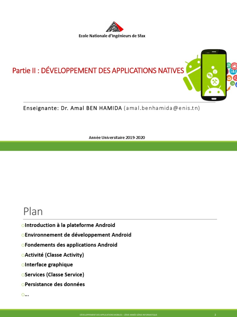 3 Développement Des Applications Natives Pdf Pdf Android Système D