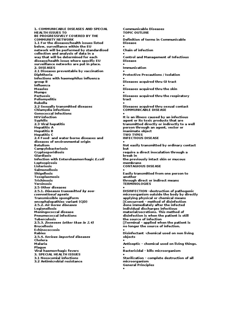 Communicable Diseases Surveillance Guide | PDF | Infection ...