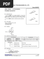 Unisonic Technologies Co., LTD: 20A, 500V N-CHANNEL Power Mosfet