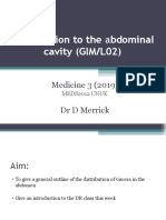 Intro To Abdominal Cavity (Merrick)