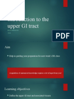 Intro To Upper GI Tract (Merrick)