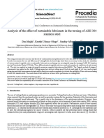 Ananlysis of Sustainable Lubricant Dau et al