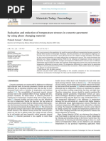 Evaluation and reduction of temperature stresses in concrete pavement
