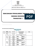 Rancangan Pengajaran Tahunan 2020 Bahasa Inggeris Tingkatan 1