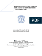 Modelo para El Proceso de Elección de Tiempo de Back-Off en Csma Basado en Teoría de Juegos