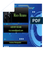 Rico Reano: Freelance Photographer