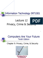 Information Technology INT1001: Privacy, Crime & Security