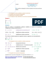 SISTEMA DE ECUACIONES LINEALES CON DOS VARIABLES Continuacion PDF